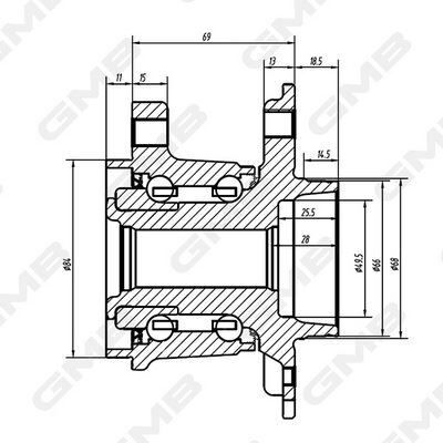 PORYA ARKA RULMANLI - KADJAR /QASHQAI II (13-) - GMB - OEM: 432024EG0A