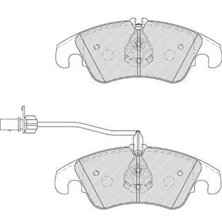 FREN BALATASI ON GDB1768 / LP2077 - A4-A5-A6-A7-Q5 (08-) - FERODO - OEM: 8K0698151D