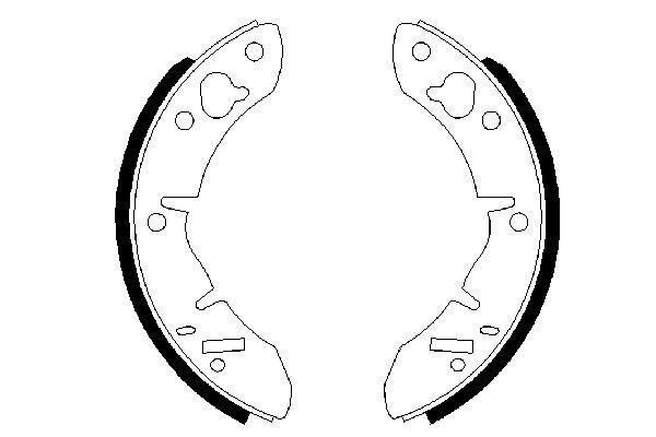 PABUÇLU FREN BALATASI [177.8*32.00 MM] - OEM: GBS101 - BOSCH