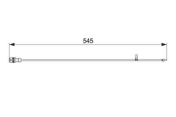 DİSK BALATA İKAZ KABLOSU. 545 MM - OEM: 99761268000 - BOSCH