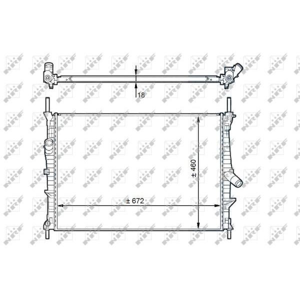 SU RADYATORU BRAZING - TRANSIT V-347 (06-14) - NRF - OEM: 7C11 8005 AB