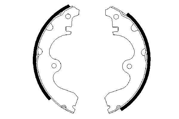 PABUÇLU FREN BALATASI [180*27.5 MM] - OEM: 0449510071 - BOSCH
