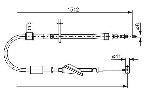 FRENTELI1512MM (97-00) - BOSCH - OEM: SUZ 5440278F11000