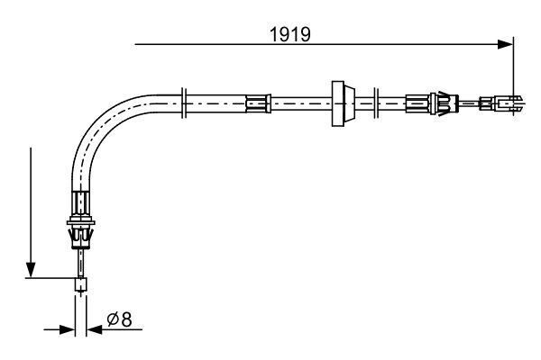 FREN TELİ - OEM: 7C1V - BOSCH