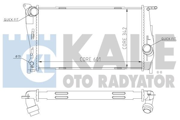 SU RADYATORU - E81-E82-E87-E88-E90-E91-E92-E93-X1 E84 (05-12) - KALE - OEM: 17117788903