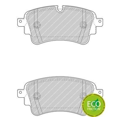 FREN BALATASI ARKA GDB2132 - A4-A5-Q5-Q7 (15-) - FERODO - OEM: 8W0698451L