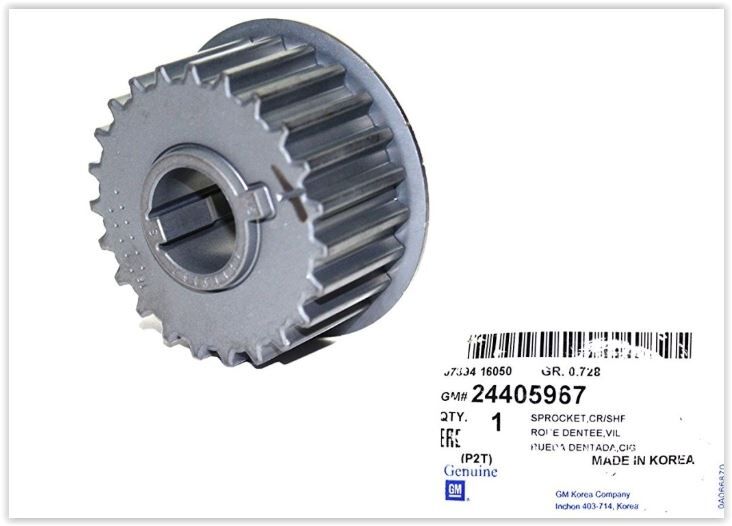 KRANK DİŞLİSİ ASTRA H-ASTRA J-INSIGNIA-ZAFIRA B-VECTRA C-MOKKA-CRUZE 1.6 Z16XEP-A16XER-A16NET - OEM: 24405967 - GM