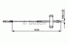 EL FREN TELİ ORTA FORD TRANSIT 2.0DI-2.0TDCI-2.3 16V-2.4DI (00-06) (1534mm) - OEM: 4060872 - BOSCH