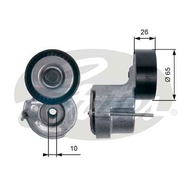 V KAYIS GERGI RULMANI KUTUKLU (KOMPLE) - ASTRA H VECTRA C ZAFIRA B (07-) - GATES - OEM: 1340258