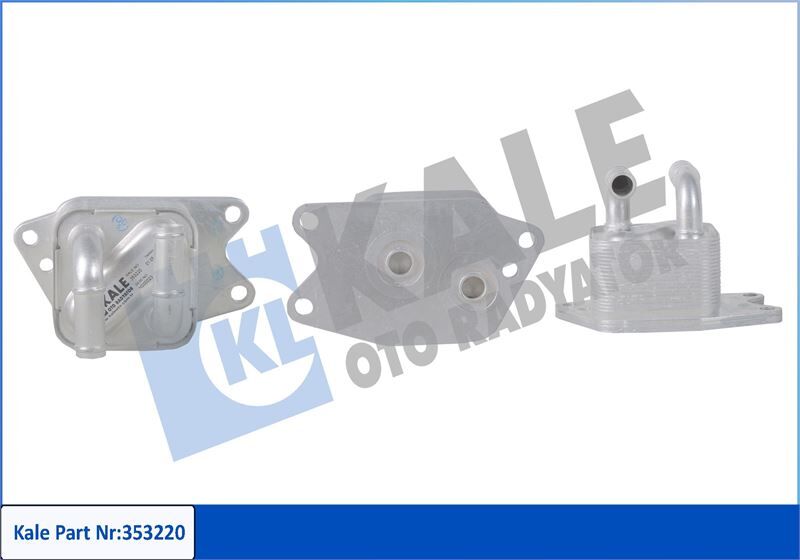 YAĞ SOĞUTUCU SEAT CORDOBA-IBIZA III-TOLEDO IV-SKODA FABIA II-RAPID-ROOMSTER-VOLKSWAGEN POLO - OEM: 09G409061B - KALE OTO RADYATÖR