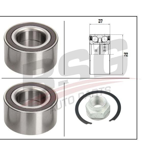 TEKER RULMANI ON SKF BAH0055 ( ABS LI ) - DOBLO/LINEA/FIORINO/MEGAN II-SYMBOL II (05-) - BSG - OEM: 71745047