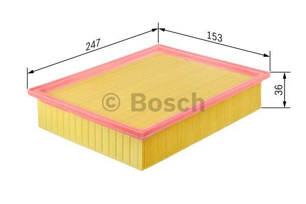 HAVA FİLTRESİ FIAT PANDA (92-96) UNO 1.0-1.1 (89-06) (1457433269) - OEM: 263703 - BOSCH