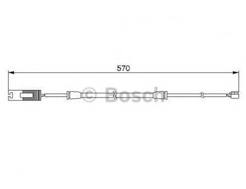 ÖN BALATA FİŞİ (İKAZ KABLOSU) BMW E38 7 SERİSİ (94-01) (570mm) - OEM: 34351182064 - BOSCH
