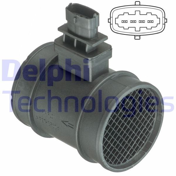 HAVA KÜTLE ÖLÇER (DEBİMETRE) DOBLO-PUNTO-BRAVO-IDEA-STRADA 1.6 JTD-MTJ - OEM: 51782035 - DELPHI