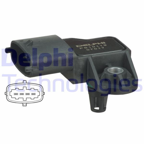 MAP SENSÖRÜ RENAULT LGN 01>MGN II-SCENIC II-GRAD VITARA 06/03>1.9DCI - OEM: 8200375080 - DELPHI