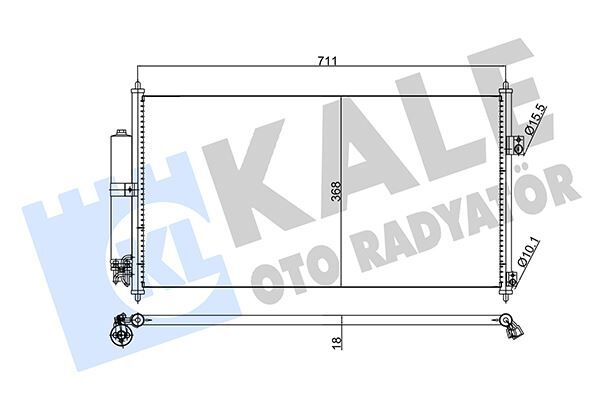 KLIMA RADYATORU 689X368X18 - XTRAIL (T30) (01-06) - KALE - OEM: 92100-9H210