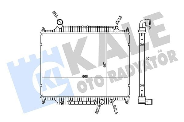SU RADYATORU - LAND ROVER RANGE ROVER DISCOVERY III-IV-SPORT (06-13) - KALE - OEM: PCC500300