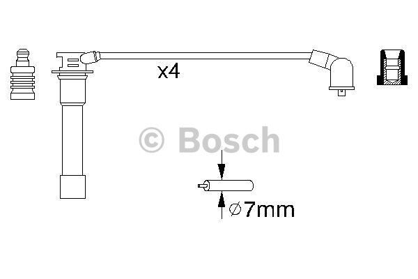 BUJİ KABLO TK. MAZDA 626 IV 1.8-2.0İ (91-97) FORD USA PROBE II 2.0 16V (93-98) (0986356837) - OEM: FP1318140B - BOSCH