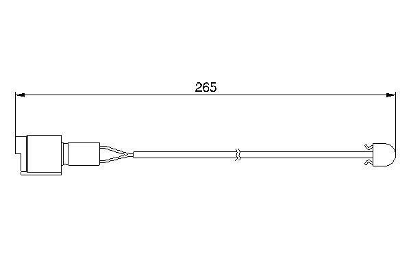 DİSK BALATA İKAZ KABLOSU. ARKA [260 MM] - OEM: 34111152607 - BOSCH