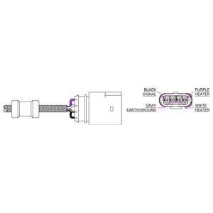 OKSİJEN SENSÖRÜ POLO 1.0-1.4 (97-01)-A4 2.4 (97-04)-SEAT AROSA 1.0-1.4 (97-04) - OEM: 030906262D - DELPHI