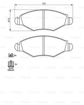 DİSK BALATA - OEM: 425166 - BOSCH