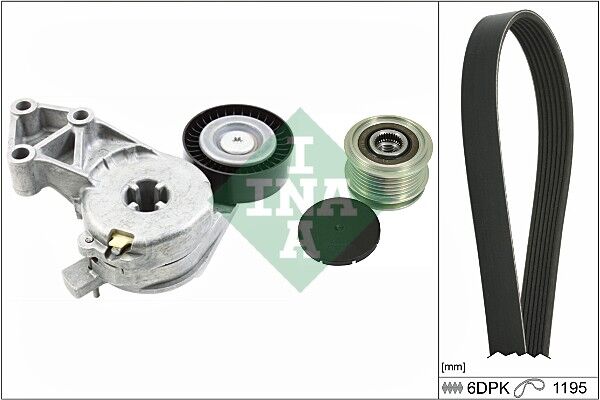 V KAYIS SETI 533 0076 30 + 535 0012 10 + 6DPK1195 - GOLF4-GOLF5-BORA-JETTA-PASSAT-A3-LEON (97-) - INA - OEM: 06A903315E