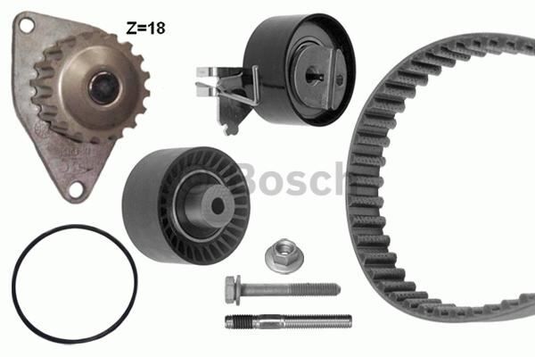 DEVİRDAİMLİ EKSANTRİK GERGİ KİTİ P206-207-307-1007-C2-C3-C4 1.4 16V (KFU ET3J4) (KP15615XS) - OEM: 1610793380 - BOSCH