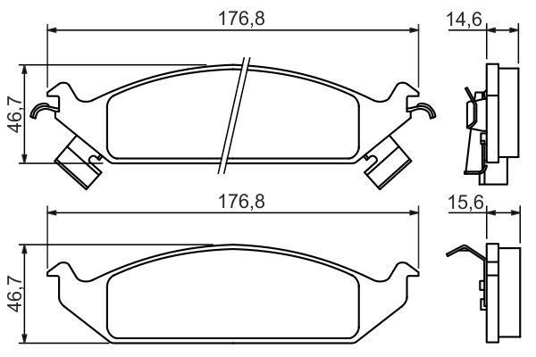 DİSK BALATA - ÖN - OEM: 4897746AA - BOSCH