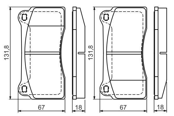 DİSK BALATA - ÖN - OEM: MXD1550AB - BOSCH