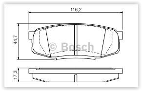 ARKA BALATA TOYOTA LAND CRUISER 07> - OEM: 446660140 - BOSCH