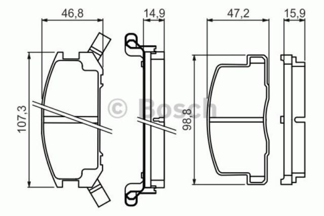 ARKA BALATA TOYOTA MR 2(89-99) - OEM: 0449217030 - BOSCH
