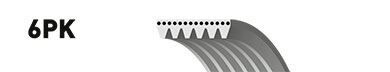 KANALLI KAYIŞ (6PK2145) VW LT35  2.5TDI 10V (96-06)  MERCEDES W202 W210 JEEP ALFA 159 BMW F10 - OEM: 074145933T - BOSCH