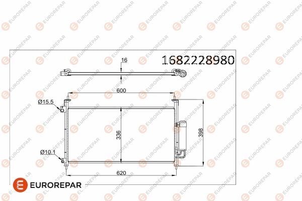 RADYATOR (97-00) - EUROREPAR - OEM: 80110SMGE01 /