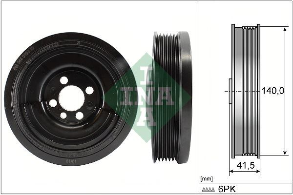 KRANK KASNAGI 80000680 - POLO-CORDOBA-IBIZA-FABIA (99-10) - INA - OEM: 045105243D