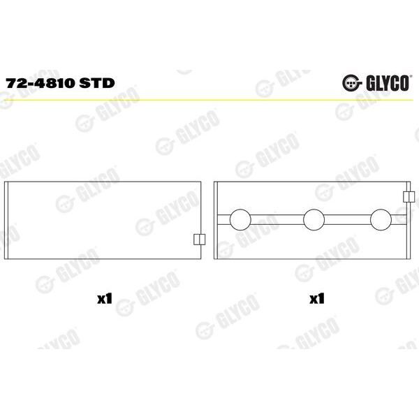 ANA YATAK 1 SILINDIR - W164-219-212-221 (06-) - GLYCO - OEM: A6420330002
