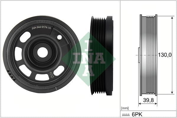 KRANK KASNAGI 49113756 - POLO-A1-IBIZA-ARONA-FABIA-SCALA-KAMIQ (14-) - INA - OEM: 04C105243T