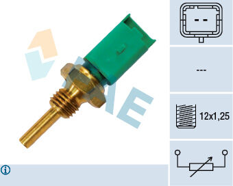 HARARET MUSURU 2 FISLI YESIL - EGEA/LINEA/DOBLO/STILO/PUNTO/IDEA (01-) - FAE - OEM: 46554621