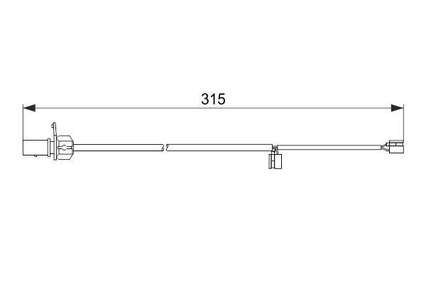 FREN BALATA FISI ON GIC362 - A6-A7 (11-) - BOSCH - OEM: 4G0615121A