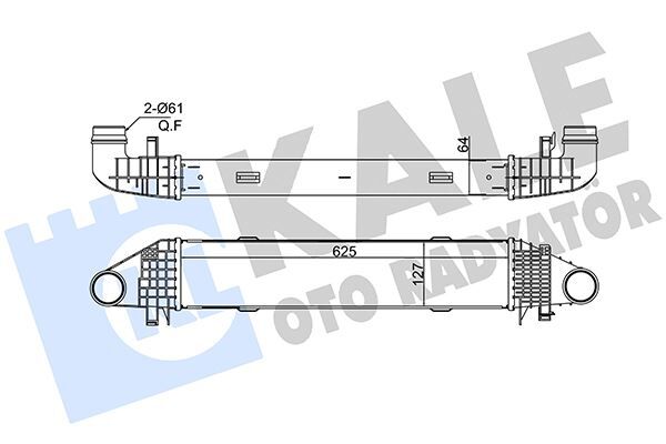 TURBO RADYATORU - W204-207-212 (09-) - KALE - OEM: A2045000000
