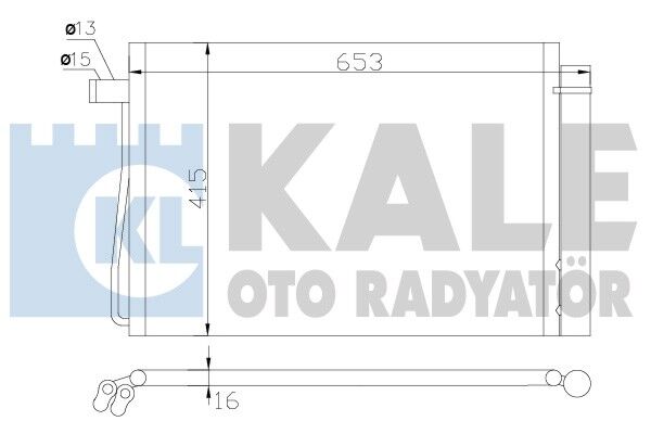KLIMA RADYATORU - E60-E61-E63-E64-E65-E66 (03-10) - KALE - OEM: 64509122825