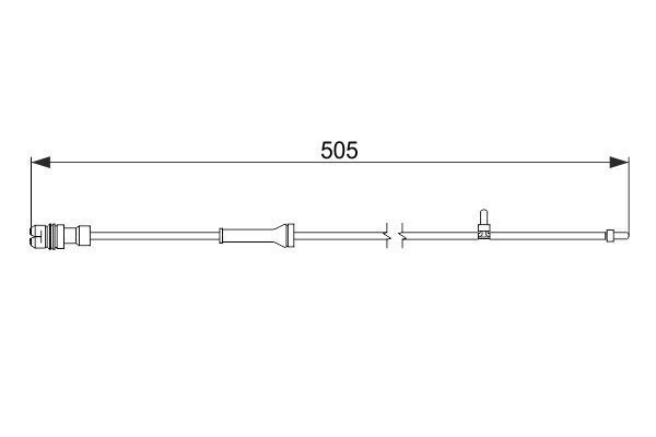 FREN BALATA FISI ARKA - BOXSTER-CAYMAN (97-) - BOSCH - OEM: 98661236500