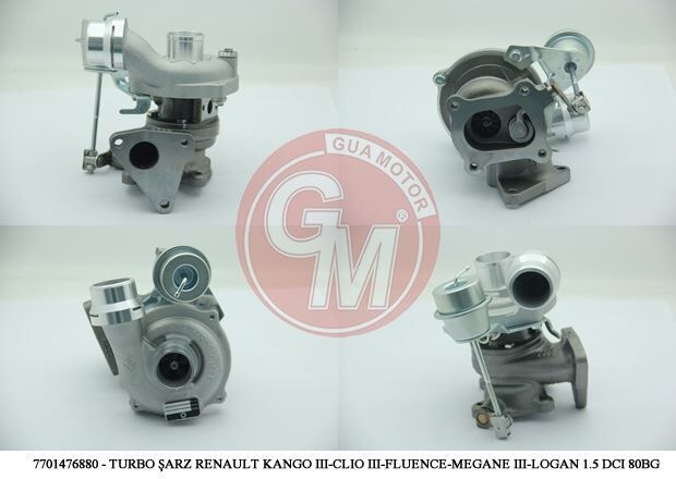 TURBO KOMPLE LOGAN-LODGY MCW 1.5DCI 80-85BG - OEM: 7701476880 - GUA