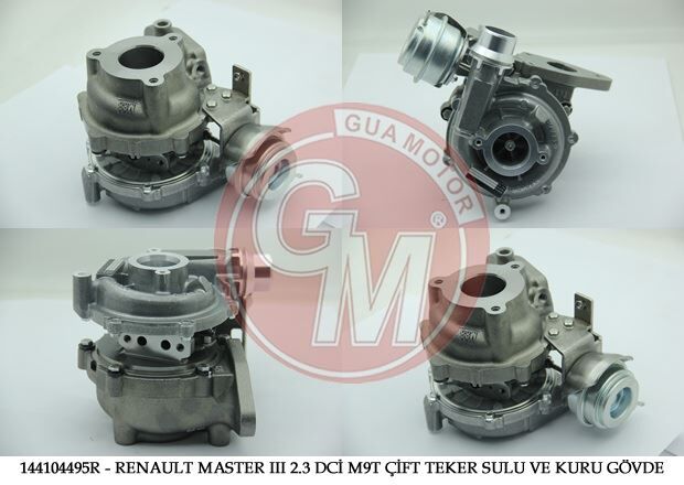 TURBO SARJ ( RENAULT : MASTER III 2.3 DCİ M9T ÇİFT TEKER 125-145-150BG ) - OEM: 144104495R - GUA