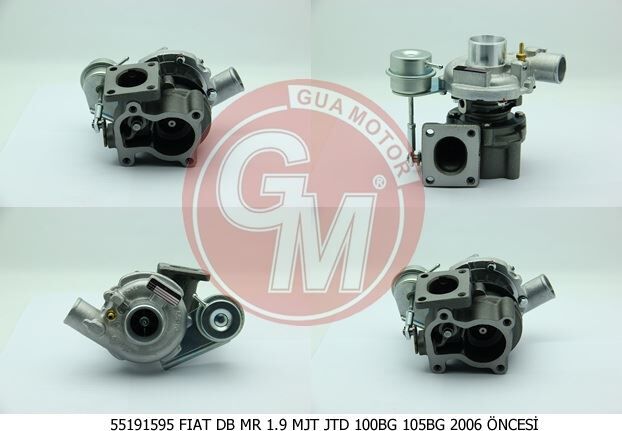 TURBO SARJ ( FIAT : DOBLO 1.9 MJT JTD 07/03=>  100BG 105BG 2006 ÖNCESİ ) 55191595 - OEM: 55191595 - GUA