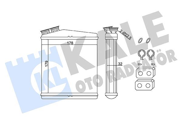 KALORIFER RADYATORU 73645 - Freelander 2 (04-13) - KALE - OEM: LR002632