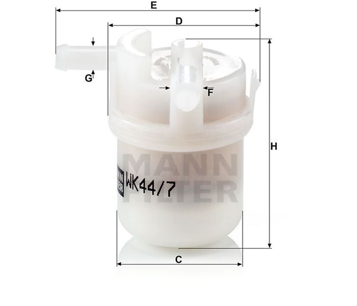 YAKIT FİLTRESİ HONDA CİVİC V 1.3 16V 75HP 10/91-11/95 - OEM: 16900SR3004 - MANN