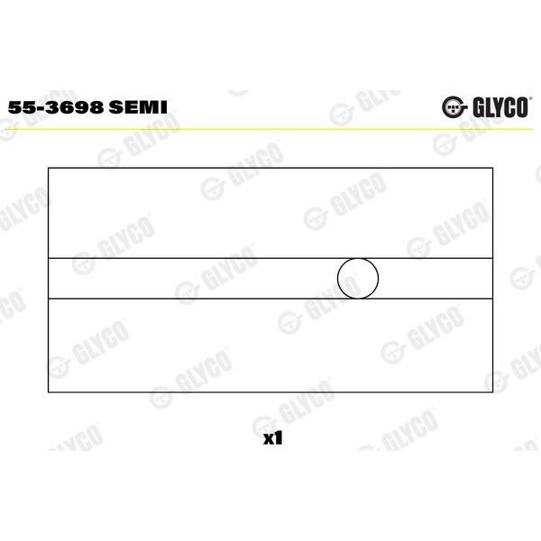 PISTON KOL BURCU 20 PIM / 87582691 - GOLF4-BORA-PASSAT-A3-TOLEDO (97-) - GLYCO - OEM: 053105431B