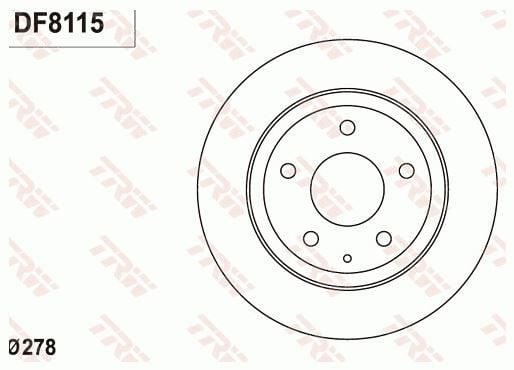 FREN DISKI ARKA . - MAZDA 6 (GJ, GL) (13-) - TRW - OEM: GHT2-26-251