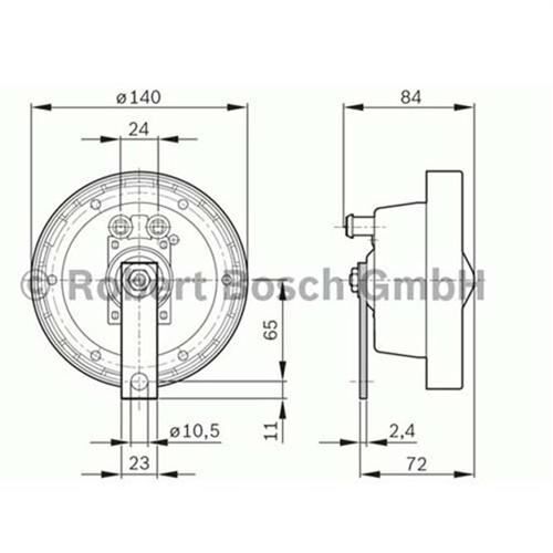 KORNA 24V 60W 375 hz ÇAP : 140 mm 115 db - BOSCH