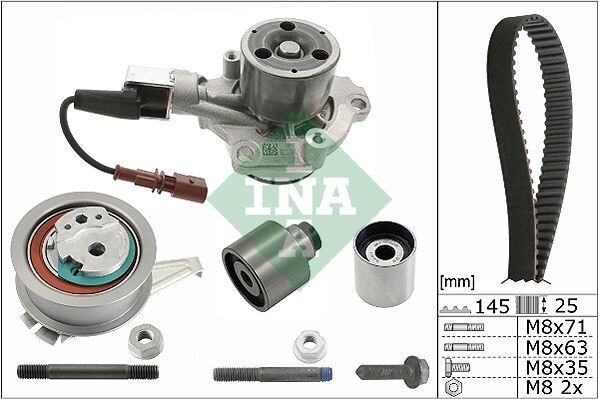 TRİGER SETİ GOLF7-A3-LEON-PASSAT-TİGUAN 1.6-2.0 TDİ 13=> CLHA/B-DCXA-CRLB-CUVC-CRKA-CRKB-CXXA/B-DBKA - OEM: 04L121011E - INA
